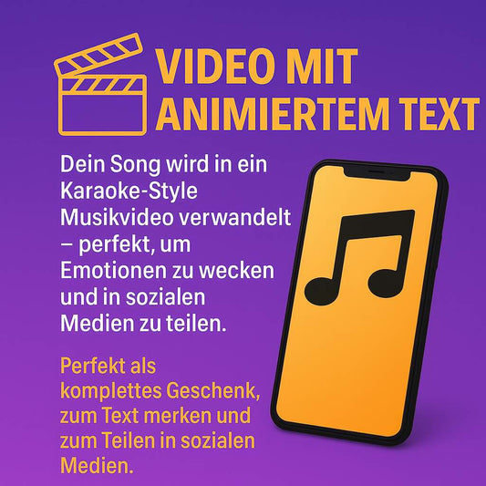 🎬 Video med animerad sångtext